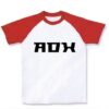 ADX ラグランTシャツ(ホワイト×レッド)を購入|デザインTシャツ通販【ClubT】